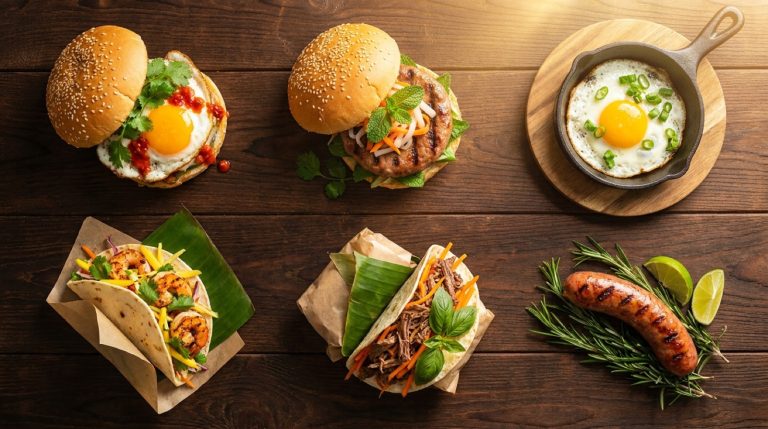Burger + Tacos ăn sáng — 6 món menu kinh doanh xe đẩy không nên bỏ qua