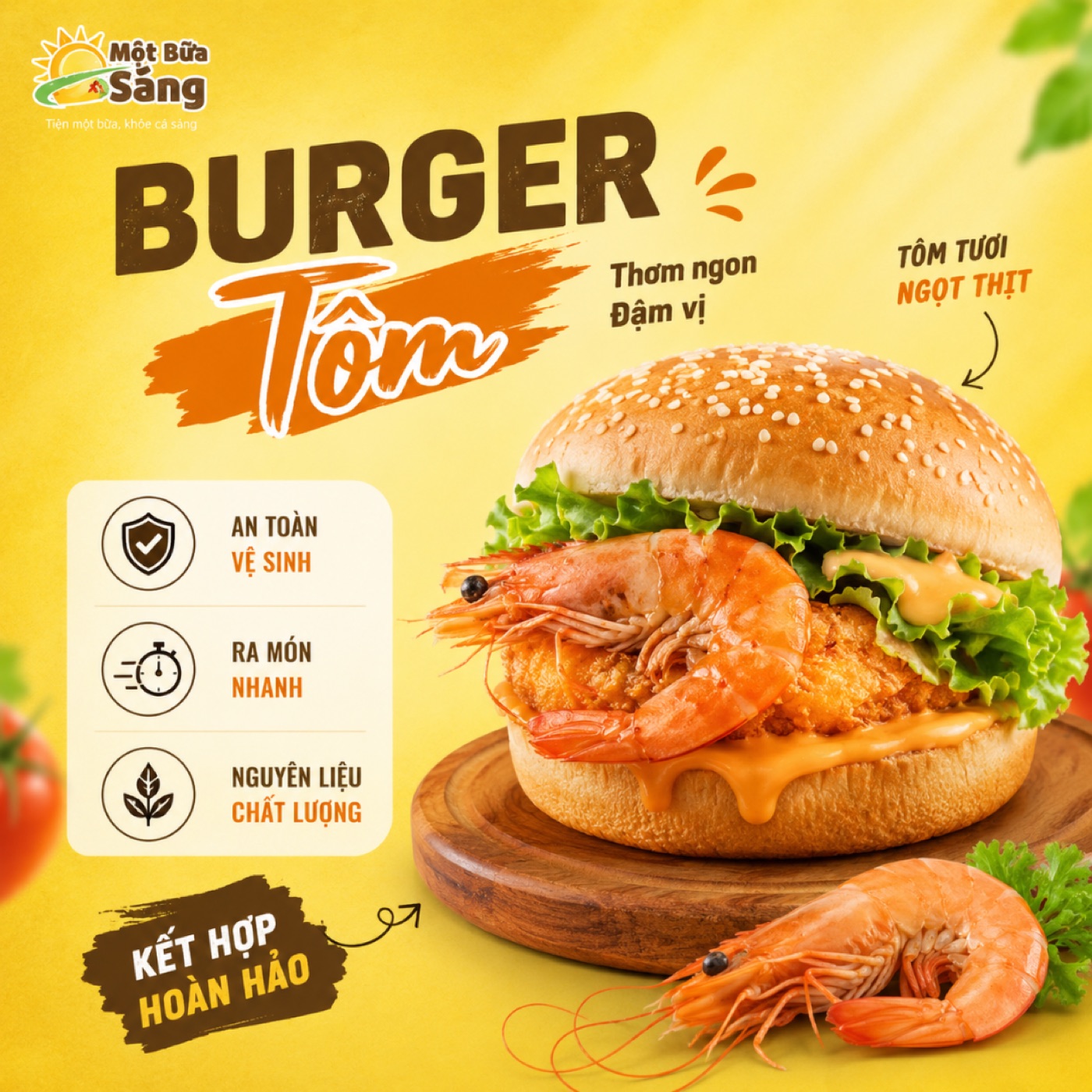 Burger Tôm