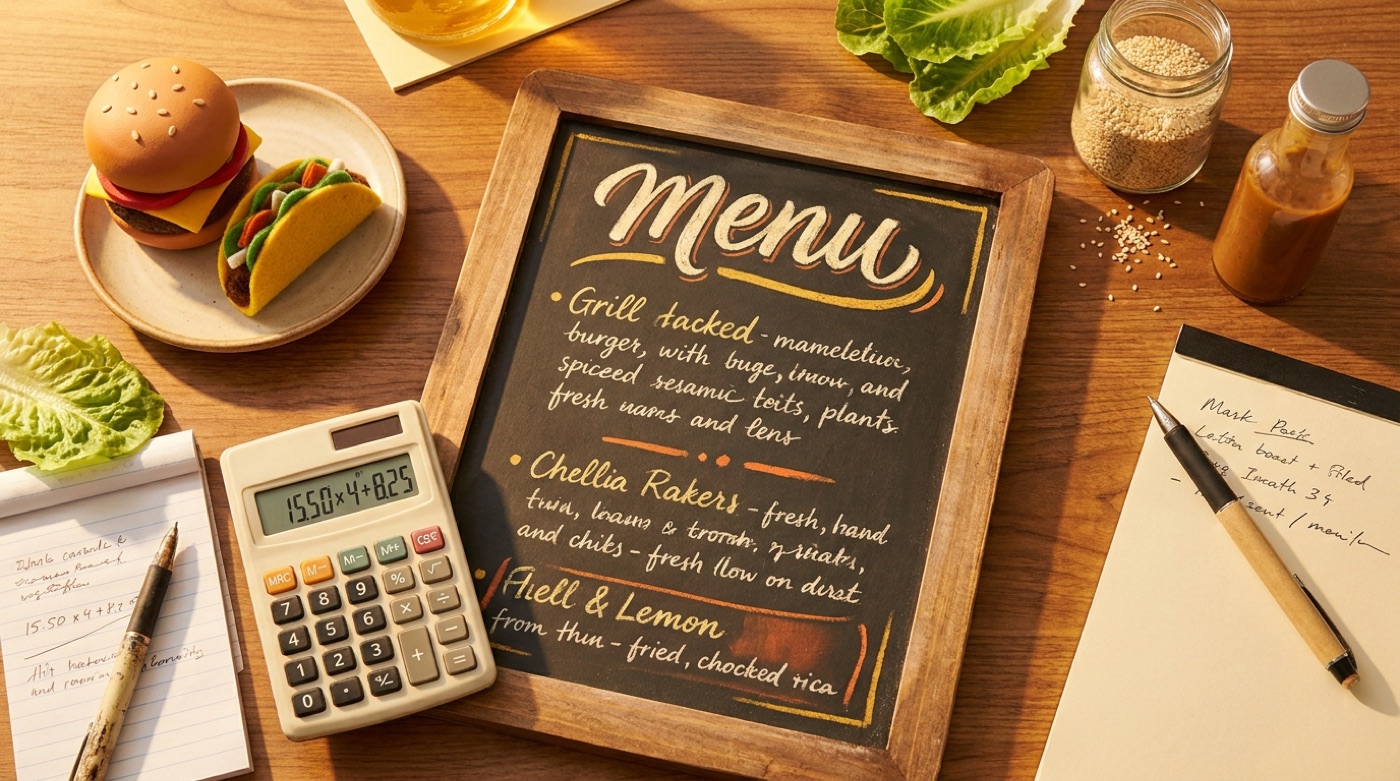 Lập menu và định giá theo công thức food cost